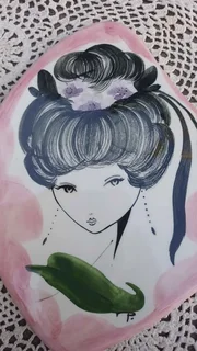 Pair of Italian 1960s wall plaques Ceramica Di Milano style