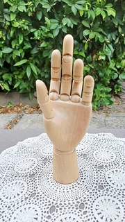 Artists Wooden Jointed Mannequin Hand,  with Articulated Flexible Fingers
