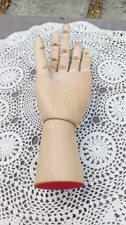 Artists Wooden Jointed Mannequin Hand,  with Articulated Flexible Fingers