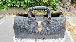 1930’s Swiss made Lilly Leather Doctor&#39;s Bag.