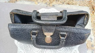 1930’s Swiss made Lilly Leather Doctor&#39;s Bag.