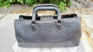 1930’s Swiss made Lilly Leather Doctor&#39;s Bag.