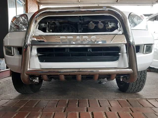 PRADO NUDGE BARS - STAINLESS ((FREE FITMENT))