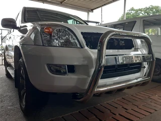 PRADO NUDGE BARS - STAINLESS ((FREE FITMENT))