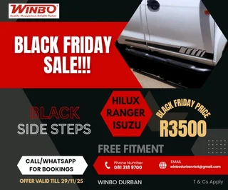 Black Friday Sale!!! (black Side Steps)