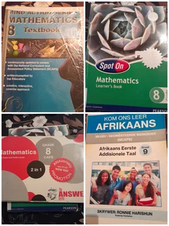 Grade 8 and 9 textbooks