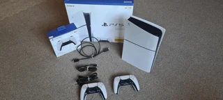 PS5 1TB with 2 controllers and R500 game voucher
