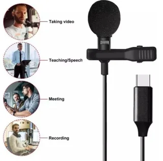 Lavalier Type-C Mic Condenser Audio Recorder Microphone