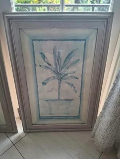 Paint technique framed pictures