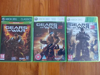 XBOX 360 Gears of War 1, 2 and 3