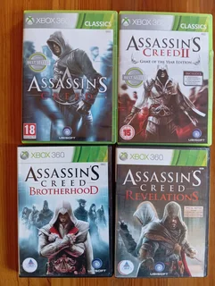 XBOX 360 Assassins Creed 1, 2, Brotherhood and Revelations