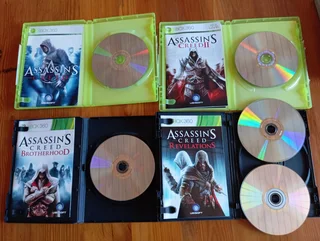 XBOX 360 Assassins Creed 1, 2, Brotherhood and Revelations