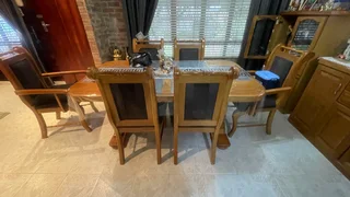 6 Seater Solid Oak Dining Room set