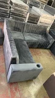 Brand new velvet 3piece corner couch for sale