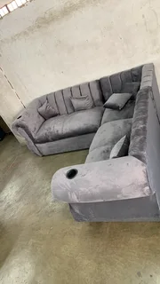 Brand new Velvet 3piece  Lshaped couch for sale