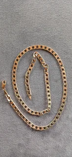 9 Cr solid gold chain