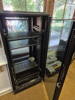 Freestanding network cabinet