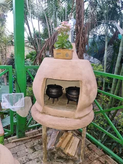 Cement pots and Pizza ovens