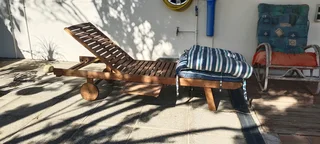 Solid Teak  Pool Sunloungers X2 R1500 each