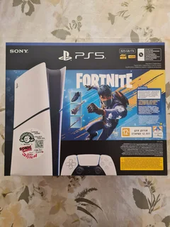 New Sealed Ps5 Slim Digital + Fortnite + Cable Guy Mini