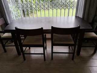 Dining table with chairs