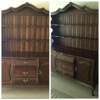 2 Piece Imbuia Sideboard