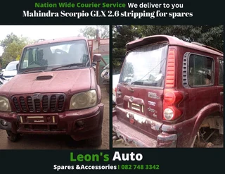 Mahindra scorpio stripping for spares and accessories