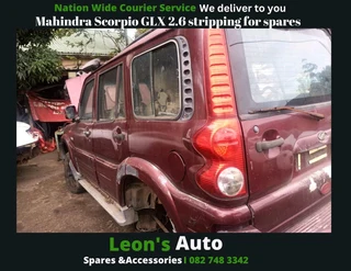 Mahindra scorpio stripping for spares and accessories