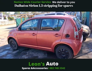 Daihatsu Sirion 1.3 stripping for spares and accessories