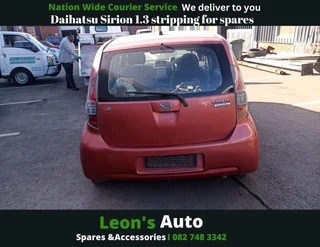 Daihatsu Sirion 1.3 stripping for spares and accessories