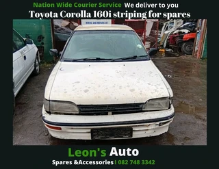 Toyota Corolla baby camary 160i striping for spares