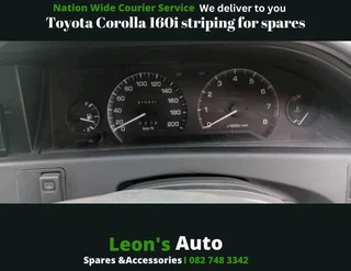 Toyota Corolla baby camary 160i striping for spares