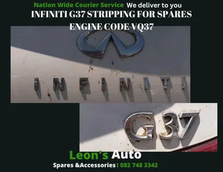 Infiniti G37 stripping for spares