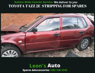 Toyota Tazz 2E stripping for spares