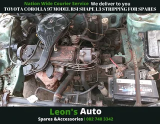 Toyota Corolla 97 model RSI shape 1.3 stripping for spares