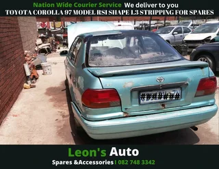 Toyota Corolla 97 model RSI shape 1.3 stripping for spares