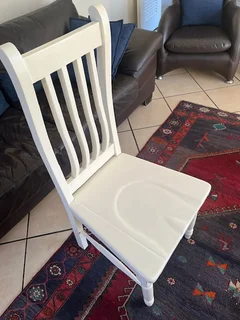 Oregon Pine Chairs (Painted white)