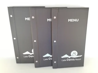 Menu Covers, Restaurants, Game Lodge, Hospitality, Hotel, Guest House, Bill Folds, Stationery Folder