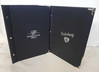 Menu Covers, Restaurants, Game Lodge, Hospitality, Hotel, Guest House, Bill Folds, Stationery Folder