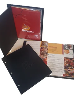 Menu Covers, Restaurants, Game Lodge, Hospitality, Hotel, Guest House, Bill Folds, Stationery Folder