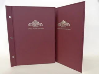 Menu Covers, Restaurants, Game Lodge, Hospitality, Hotel, Guest House, Bill Folds, Stationery Folder