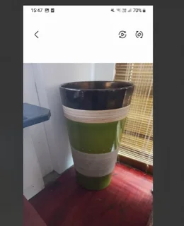 2 x Large Porcelain Pots - R5000