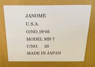 HUGE DISCOUNT! JANOME MB7 Seven Needle Embroidery Machine