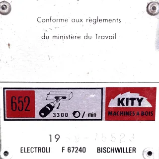 Kity 652 Morticing attachment