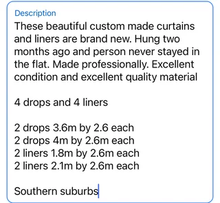 Curtains - Ad posted by helsmwright