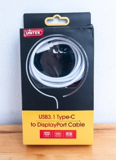 4k 60hz Unitek 1.8m Usb3.1 To Type-c To Displayport Cable