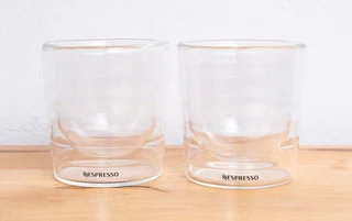 2 x Nespresso Citiz 150ml Double Wall Espresso Glasses