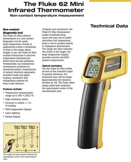 Fluke 62 Mini Infrared Thermometer