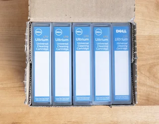DELL LTO6 Ultrium 6 2.5TB/6.25TB Data Cartridge Tape Media &#43; Universal Cleaning Tape Cartridges
