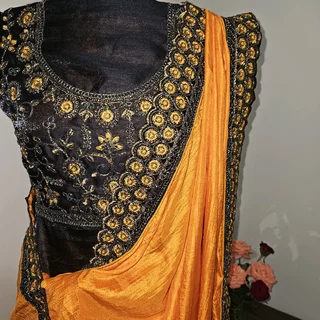 Brand New Midnight Luxe Affair Handcrafted Sari